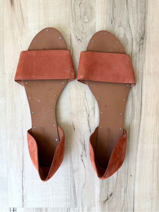 Madewell Shoes - Madewell Thea D’Orsay Orange Leather Slide Sandals - 9